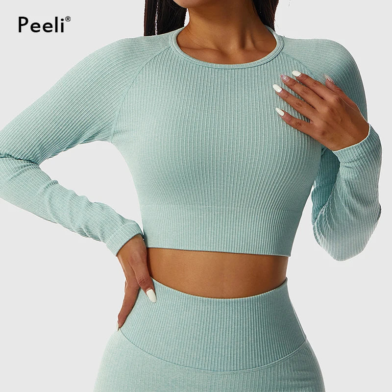 2/3 Piece Set Women Gym Wear Seamless Yoga Set Sports Bra Crop Top High Waist Leggings Fitness Sportswear Workout Outfits Woman