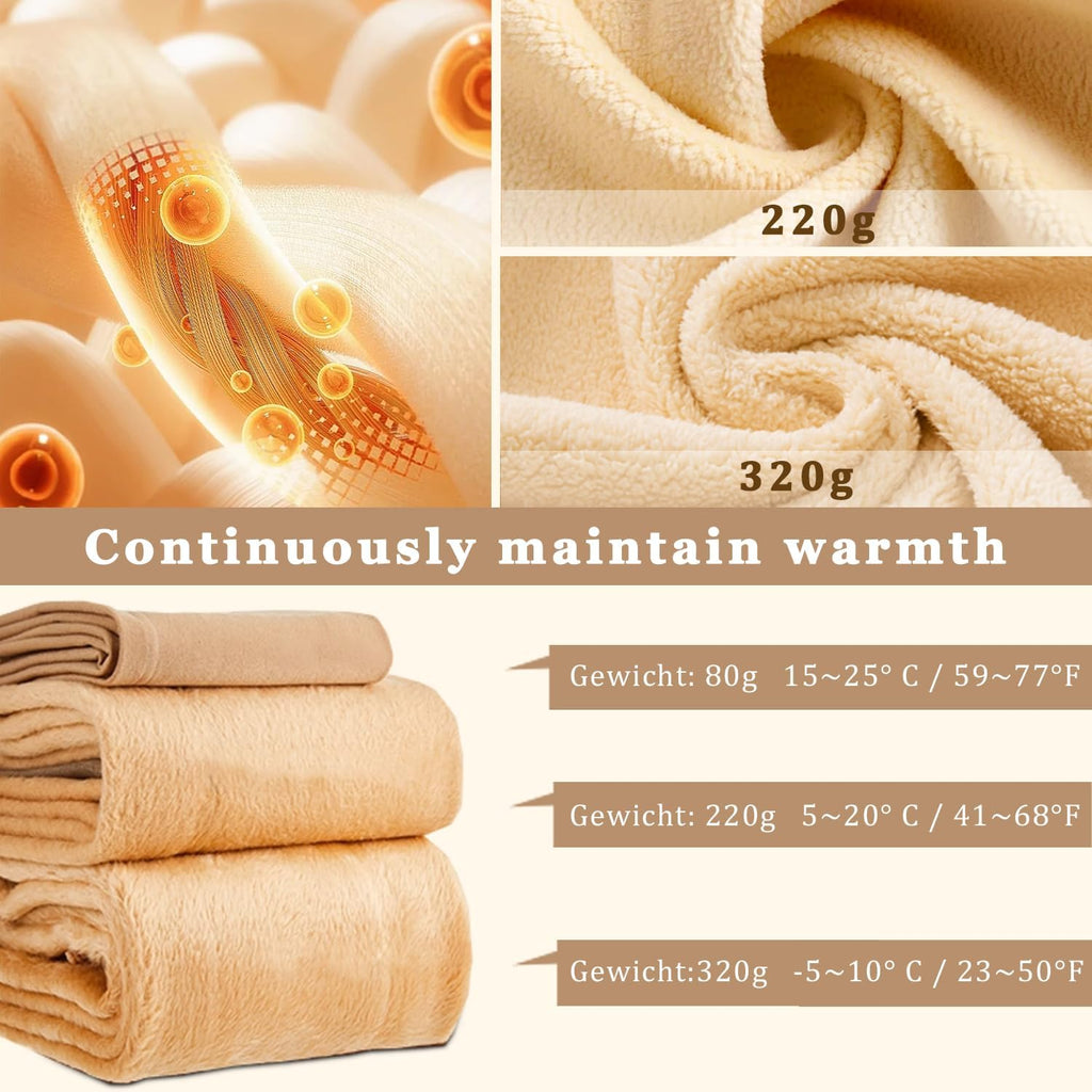 Thermo Strumpfhose Damen Strumpfhosen Winter Gefütterte Strumpfhose Thermostrumpfhose Warme Strumpfhosen Winterstrumpfhose Damen Große Größen Fleece Durchscheinend Plüschstrümpfe Braun Und Schwarz